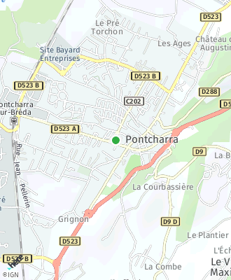 Plan d'accés Mairie de Pontcharra