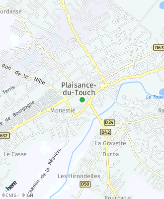 Plan d'accés Mairie de Plaisance du Touch
