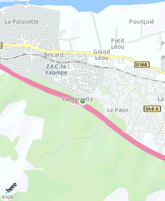 Plan d'accés Mairie de Châteauneuf-les-Martigues