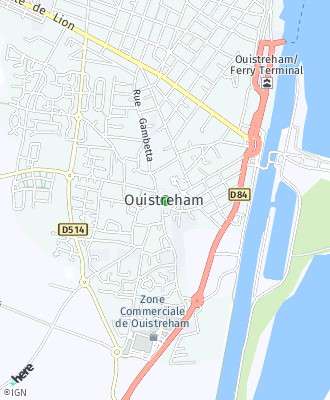 Plan d'accés Mairie de Ouistreham
