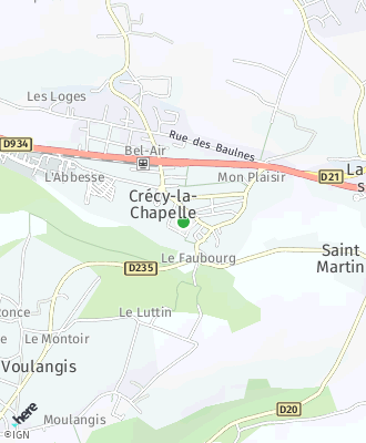 Plan d'accés Mairie de Crécy-la-Chapelle