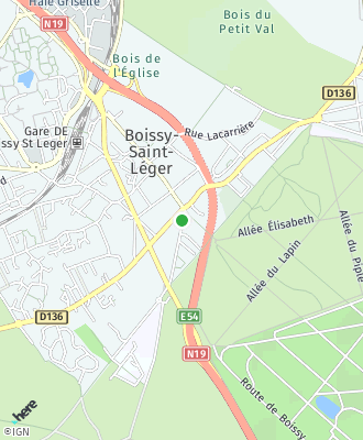 Plan d'accés Mairie de Boissy-Saint-Léger / Affaires Générales