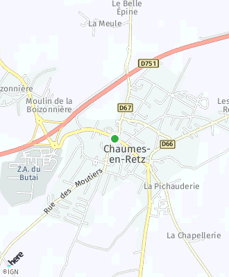 Plan d'accés Mairie de Chaumes-en-Retz