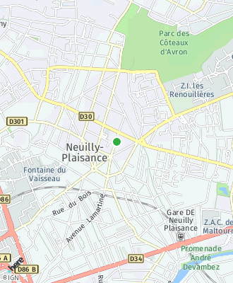 Plan d'accés Mairie de Neuilly-Plaisance