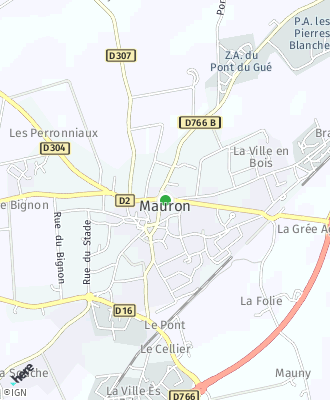 Plan d'accés Mairie de Mauron