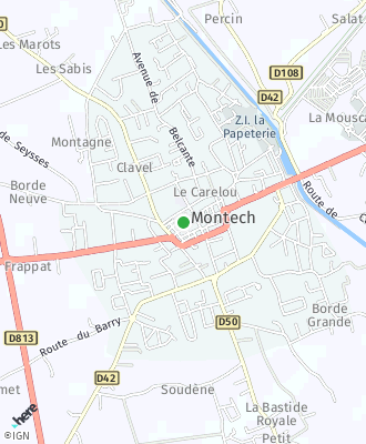 Plan d'accés MAIRIE DE MONTECH