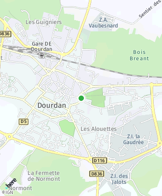 Plan d'accés Commune de Dourdan