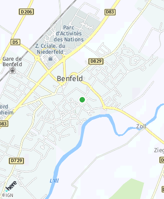 Plan d'accés Mairie de Benfeld