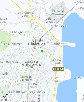 Plan d'accés Mairie de Saint-Hilaire-de-Riez