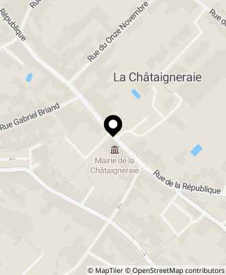 Plan d'accés Mairie de La Châtaigneraie