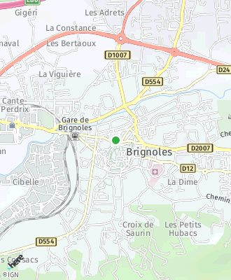 Plan d'accés Mairie de Brignoles - Carte d'identité / Passeport