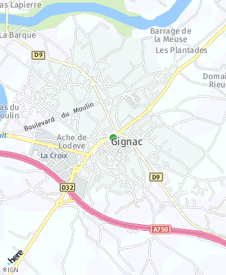 Plan d'accés Mairie de Gignac