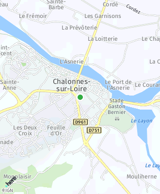 Plan d'accés Mairie de Chalonnes sur Loire
