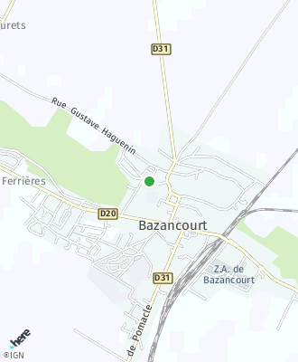 Plan d'accés Commune de Bazancourt