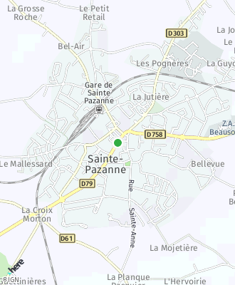 Plan d'accés Commune de Sainte-Pazanne