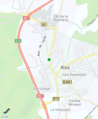 Plan d'accés Mairie de Rioz