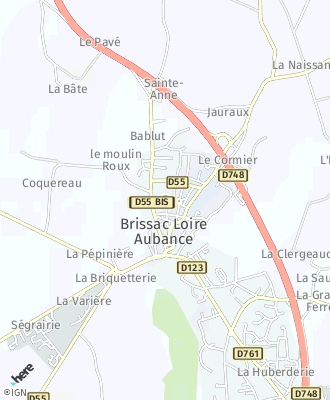 Plan d'accés Mairie de Brissac Loire Aubance