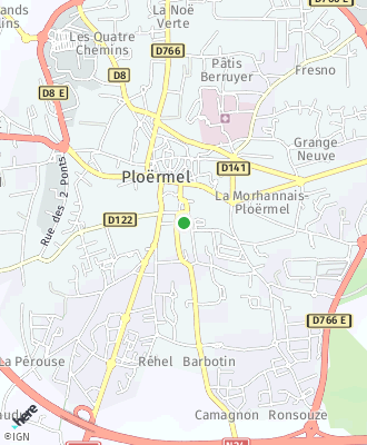Plan d'accés Mairie de Ploërmel
