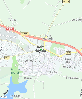 Plan d'accés Mairie de Theix-Noyalo