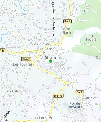 Plan d'accés Mairie de ALLAUCH