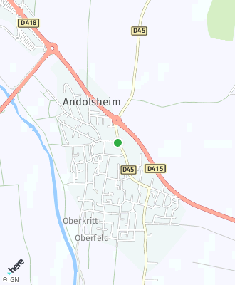 Plan d'accés Mairie de ANDOLSHEIM