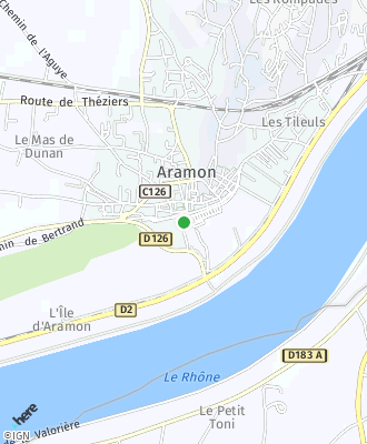 Plan d'accés Mairie de ARAMON