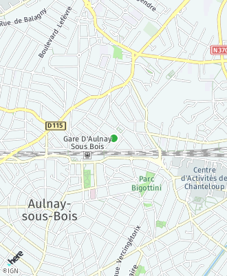 Plan d'accés Mairie de AULNAY SOUS BOIS