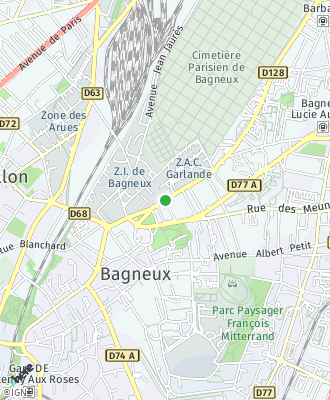 Plan d'accés Mairie de BAGNEUX