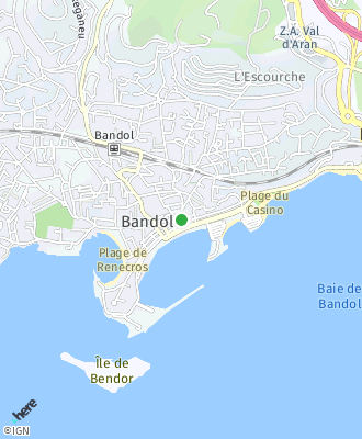 Plan d'accés Mairie de Bandol