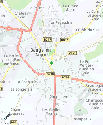 Plan d'accés Mairie de BAUGÉ-EN-ANJOU (Baugé)