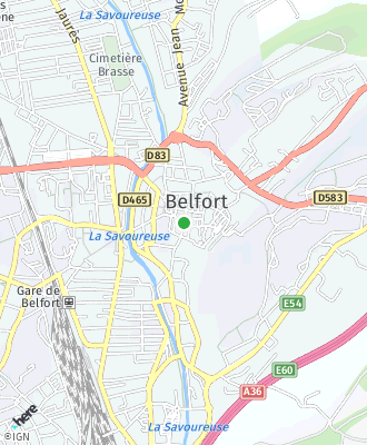 Plan d'accés Mairie de BELFORT