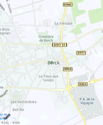 Plan d'accés Mairie de BERCK