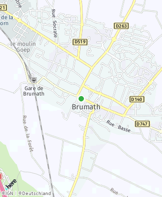Plan d'accés Mairie de BRUMATH