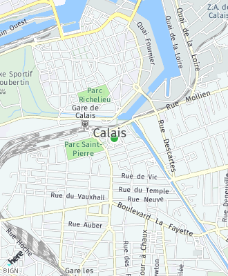 Plan d'accés Mairie de CALAIS