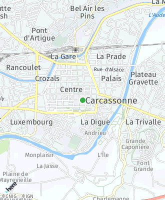 Plan d'accés Mairie de CARCASSONNE