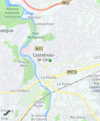 Plan d'accés Mairie de CASTELNAU LE LEZ