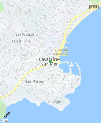 Plan d'accés Mairie de CAVALAIRE SUR MER
