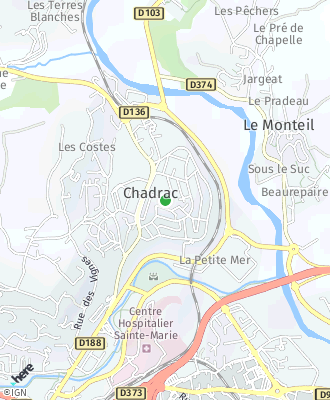Plan d'accés Mairie de CHADRAC