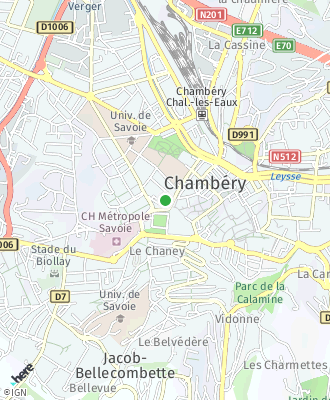 Plan d'accés Mairie de CHAMBERY