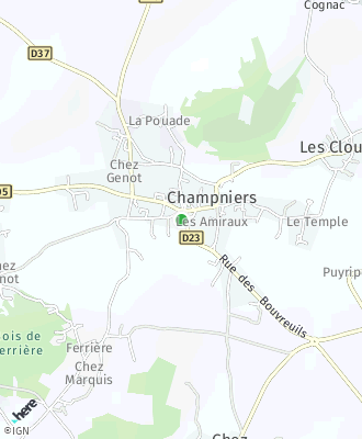 Plan d'accés Mairie de Champniers