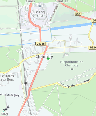 Plan d'accés Mairie de CHANTILLY