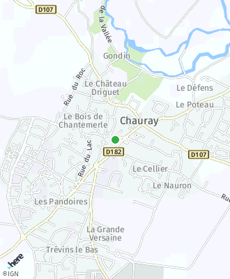 Plan d'accés Mairie de CHAURAY