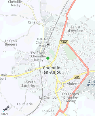 Plan d'accés Mairie de CHEMILLÉ-EN-ANJOU (Chemillé)