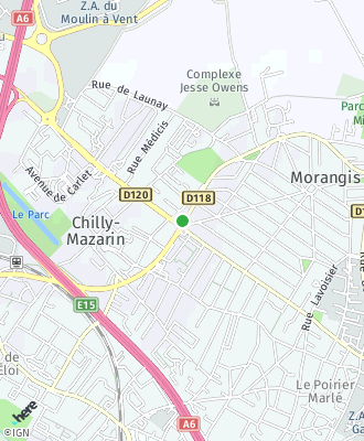 Plan d'accés Mairie de CHILLY-MAZARIN