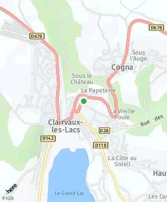 Plan d'accés Mairie de CLAIRVAUX LES LACS
