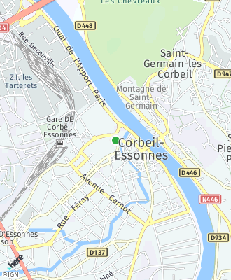 Plan d'accés Mairie de CORBEIL ESSONNES - Centre administratif
