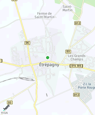 Plan d'accés Mairie de ETREPAGNY