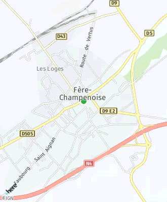 Plan d'accés Mairie de FERE CHAMPENOISE