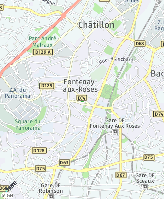 Plan d'accés Mairie de Fontenay-aux-Roses