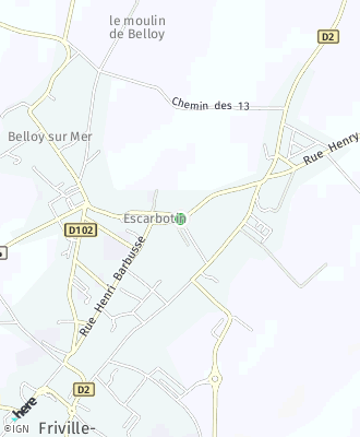 Plan d'accés Mairie de FRIVILLE ESCARBOTIN